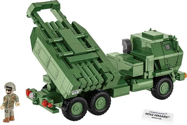 Alt view image 6 of 7 - COBI Armed Forces M142 HIMARS Missile Rocket Launcher Artillery Building Block Model Set # 2626