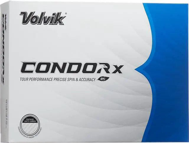 Main image of Volvik Condor X Golf Balls - Precise Performance - 1 Dozen White