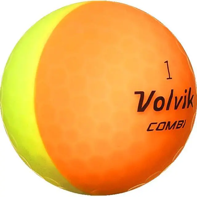 Alt view image 4 of 6 - Volvik Vivid Combi Golf Balls Assorted Colors - Dual Colored Balls - V-SF Matte Finish Coating - 1 Dozen