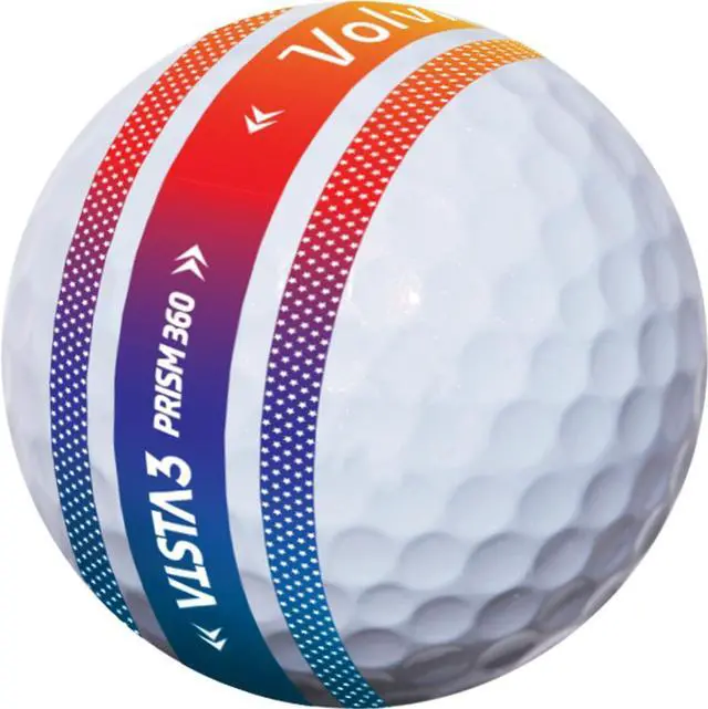 Alt view image 2 of 3 - Volvik Vista3 Prism 360 Dozen Golf Balls - For Distance And Spin - 4 Assorted Colors