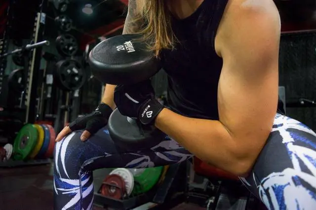 Alt view image 5 of 7 - BIONIC Women's Synthetic Leather ReliefGrip SRG Fitness Gloves, For The Gym And Workouts, w/Patented Anatomical Relief Pad System, Black (Pair)