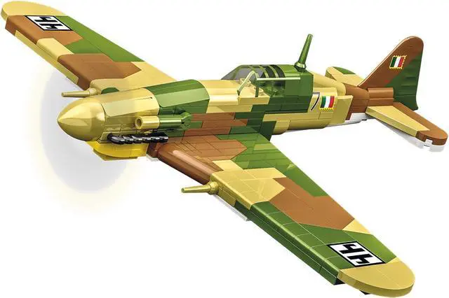 Alt view image 2 of 7 - COBI Historical Collection WWII Fiat G.55 Centauro Italian Fighter Plane Model Interlocking Building Bock Set # 5867