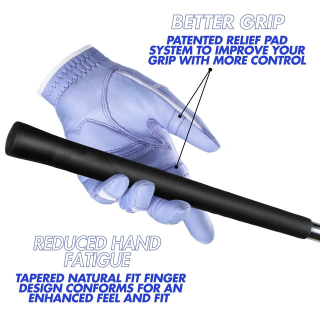 Alt view image 4 of 5 - Bionic Women's Large StableGrip Golf Glove with NaturalFit 2.0 Premium Cabretta Leather GFN2-W-L-PW-LG