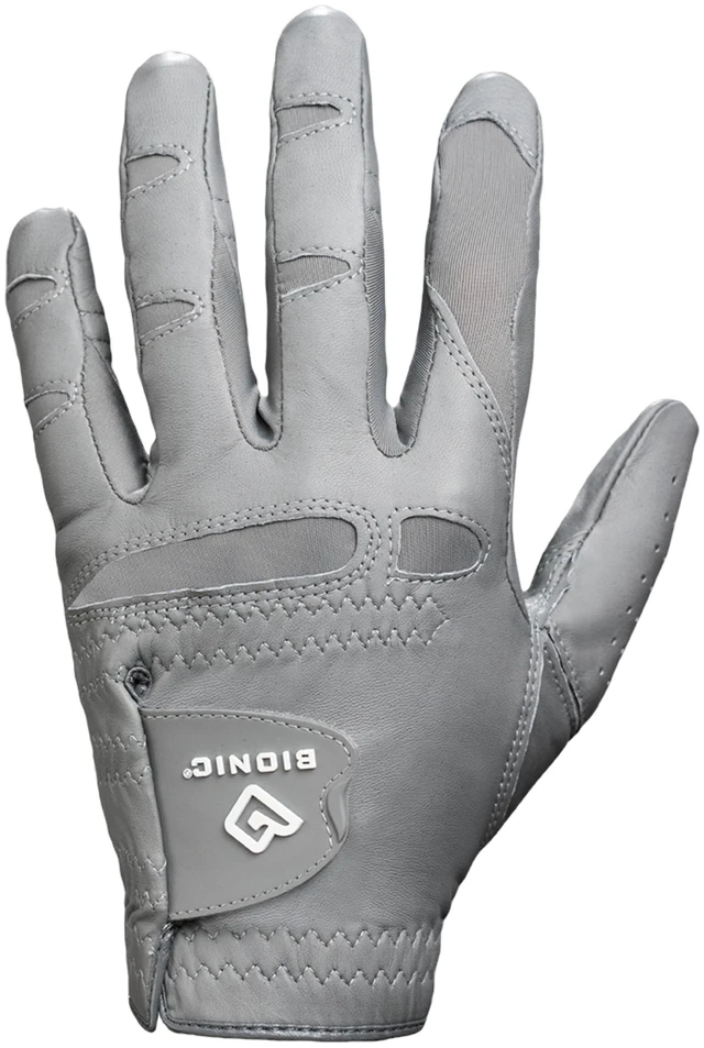 Main image of Bionic Men's StableGrip 2.0 Grey Golf Glove - Made from Premium Cabretta Leather