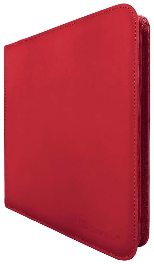Alt view image 2 of 6 - Ultra PRO - Vivid 12-Pocket Zippered PRO-Binder (Red) - Protect and Store your Valuable Gaming cards, Sports cards or Collectible Cards, Store and Protect Up to 480 Cards