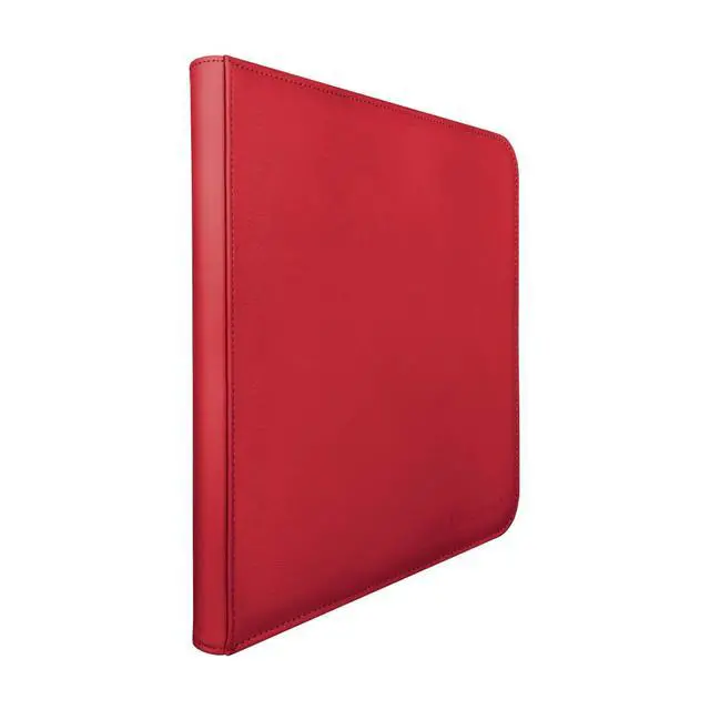 Alt view image 4 of 6 - Ultra PRO - Vivid 12-Pocket Zippered PRO-Binder (Red) - Protect and Store your Valuable Gaming cards, Sports cards or Collectible Cards, Store and Protect Up to 480 Cards