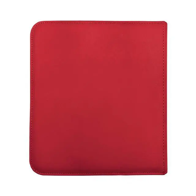 Alt view image 5 of 6 - Ultra PRO - Vivid 12-Pocket Zippered PRO-Binder (Red) - Protect and Store your Valuable Gaming cards, Sports cards or Collectible Cards, Store and Protect Up to 480 Cards