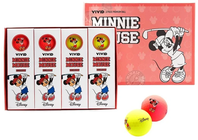 Main image of Volvik Vivid Minnie Mouse Golf Balls (One Dozen) Disney Golf Ball Gift Set