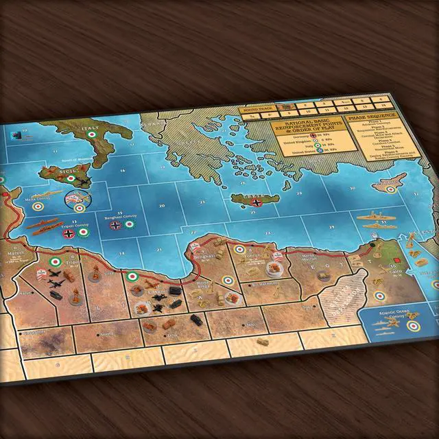 Alt view image 4 of 7 - Axis & Allies: North Africa WWII Board Game By Renegade Game Studios - 2-4 Players - Ages 12+ 3 Hours Playing time - New World War II Setting for Axis & Allies! Over 250+ Plastic Miniatures!