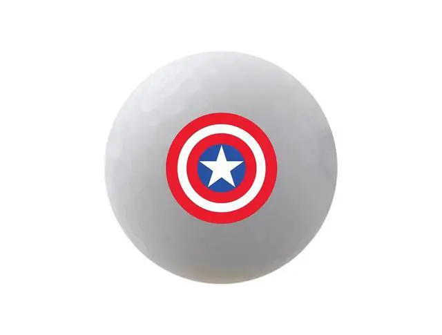 Alt view image 2 of 4 - Volvik Vivid Soft: Captain America Golf Gift 4-Ball Pack