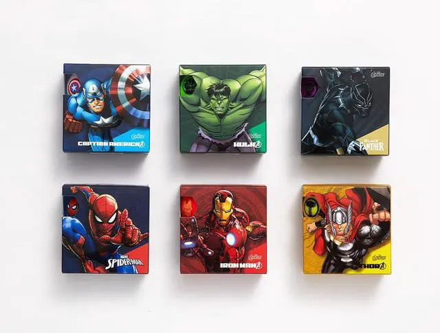 Alt view image 3 of 4 - Volvik Vivid Soft: Captain America Golf Gift 4-Ball Pack