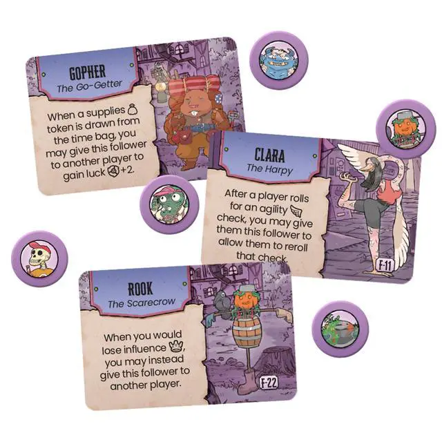 Alt view image 6 of 6 - Freelancers Board Game - Dive into a Post-Apocalyptic Gig Economy! Narrative Adventure Game, Fantasy RPG Game, Ages 14+, 3-7 Players, 90 Minute Playtime, Made by Plaid Hat Games