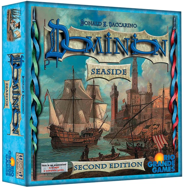 Main image of Dominion: Seaside Second Edition | Strategy Board Game | Ages 14+ | 1-4 Players | 90-120 Minutes Playtime | By Rio Grande Games