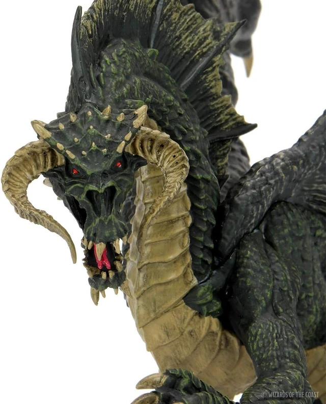 Alt view image 7 of 7 - D&D: Icons of The Realms Premium Painted Figures: Adult Black Dragon | Dungeons And Dragons WizKids Figure