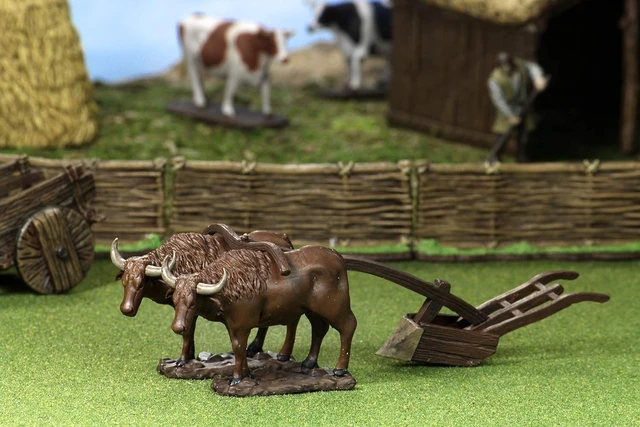 Alt view image 7 of 7 - WizKids 4D Settings: Medieval Farmer | The Best Way to Adventure! Role Playing Game Figures | RPG Minis