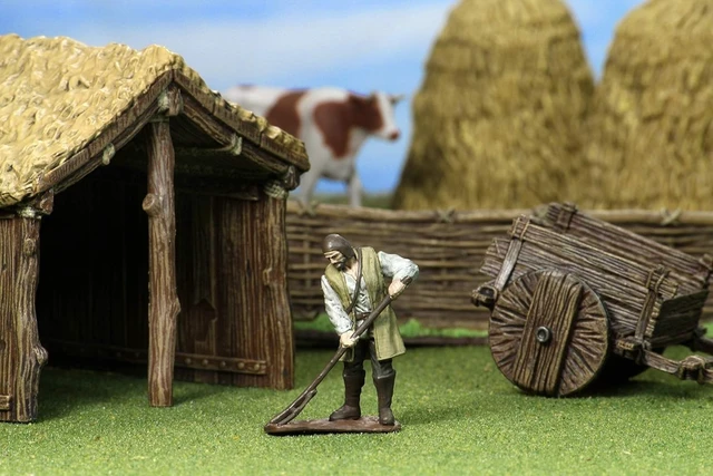Alt view image 6 of 7 - WizKids 4D Settings: Medieval Farmer | The Best Way to Adventure! Role Playing Game Figures | RPG Minis