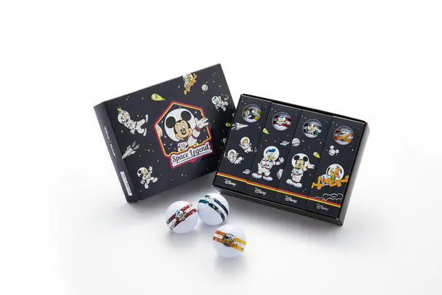 Alt view image 3 of 3 - Volvik x Disney Vista3 Golf Balls - Mickey Mouse Astronaut Space Collector Golf Balls Gift - For Distance And Spin - 1 Dozen