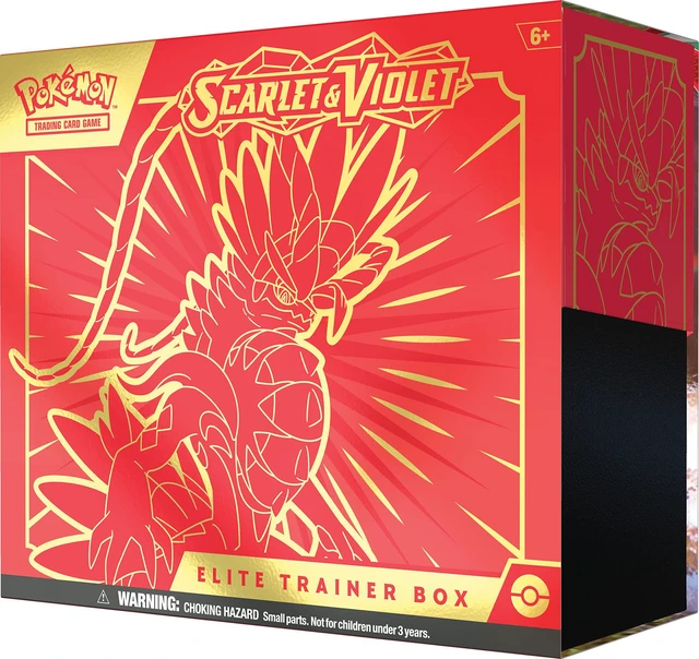 Alt view image 17 of 20 - Pokmon TCG: Scarlet & Violet Elite Trainer Box - Koraidon Red (1 Full Art Promo Card, 9 Boosters and Premium Accessories)