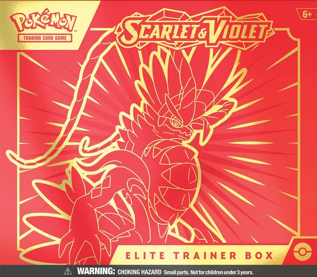 Alt view image 16 of 20 - Pokmon TCG: Scarlet & Violet Elite Trainer Box - Koraidon Red (1 Full Art Promo Card, 9 Boosters and Premium Accessories)