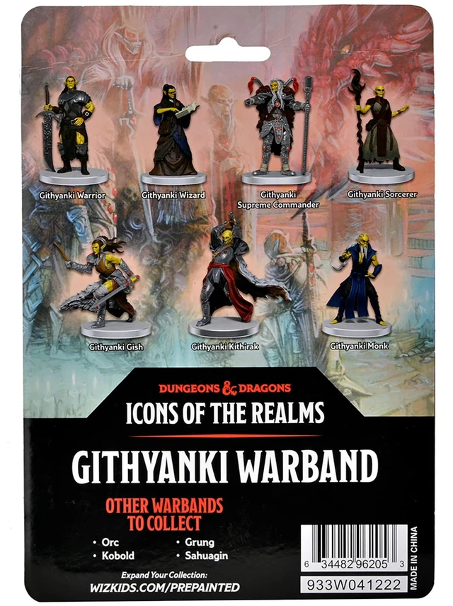 Alt view image 3 of 7 - Dungeons & Dragons Icons of The Realms: Githyanki Warband | 7 Pre-Painted Miniatures Set | D&D RPG Fantasy Figures | By WizKids