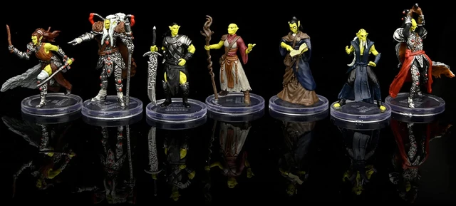 Alt view image 5 of 7 - Dungeons & Dragons Icons of The Realms: Githyanki Warband | 7 Pre-Painted Miniatures Set | D&D RPG Fantasy Figures | By WizKids