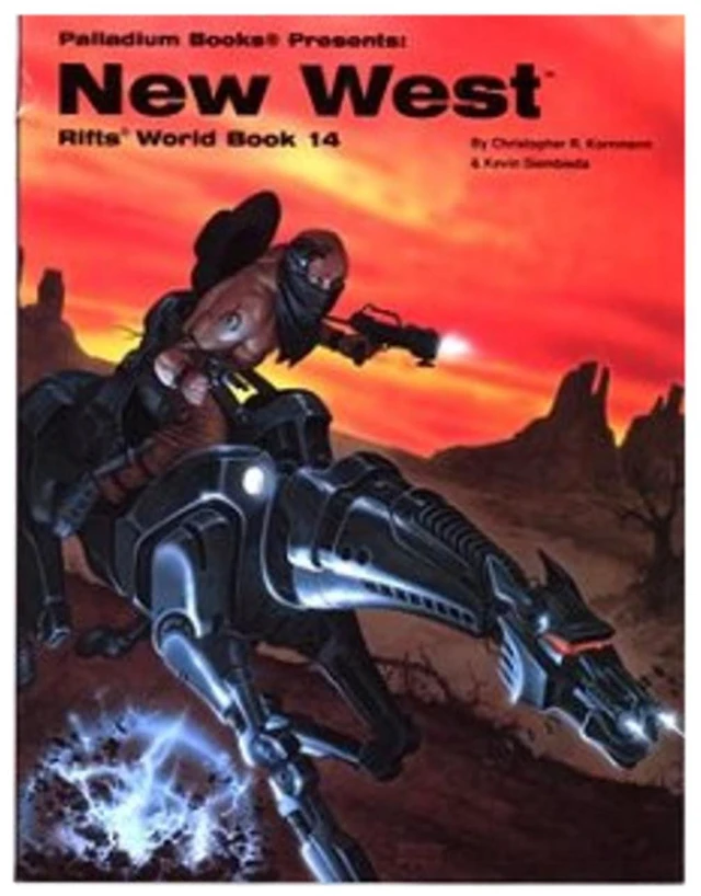 Main image of Rifts World Book 14: New West Paperback Book | RPG Board Game | Essential Roleplaying Game Guide | By Palladium Books