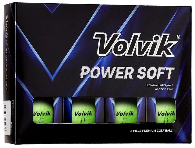 Main image of Volvik Power Soft White Golf Balls (One Dozen) 2-Piece Balls