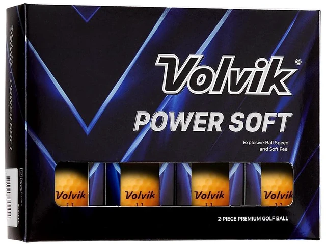 Main image of Volvik Power Soft White Golf Balls (One Dozen) 2-Piece Balls