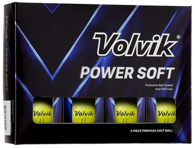 Main image of Volvik Power Soft White Golf Balls (One Dozen) 2-Piece Balls