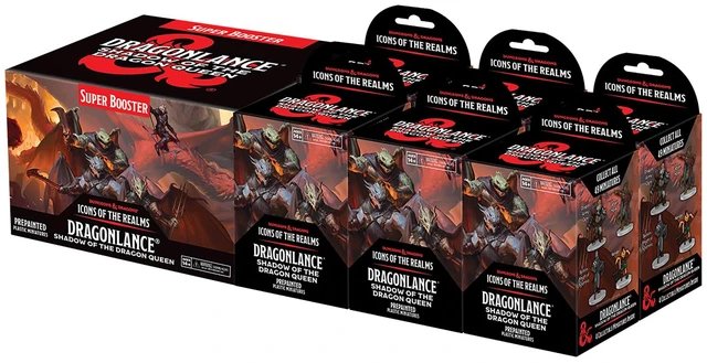 Main image of WizKids D&D Icons of The Realms: Dragonlance: Shadow of The Dragon Queen - Booster Bricks | 49 Collectible Figures | Pre-Painted Miniatures | Iconic D&D Characters | By WizKids