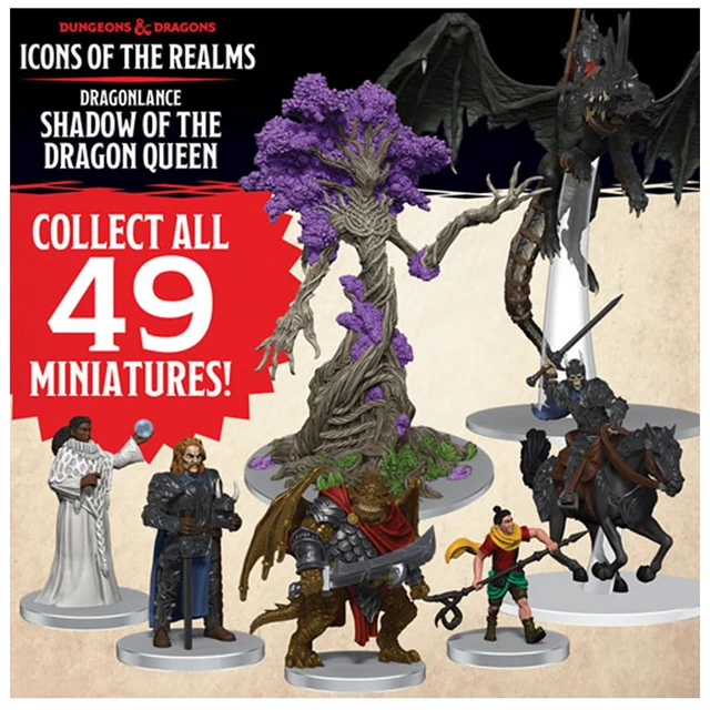 Alt view image 2 of 6 - WizKids D&D Icons of The Realms: Dragonlance: Shadow of The Dragon Queen - Booster Bricks | 49 Collectible Figures | Pre-Painted Miniatures | Iconic D&D Characters | By WizKids