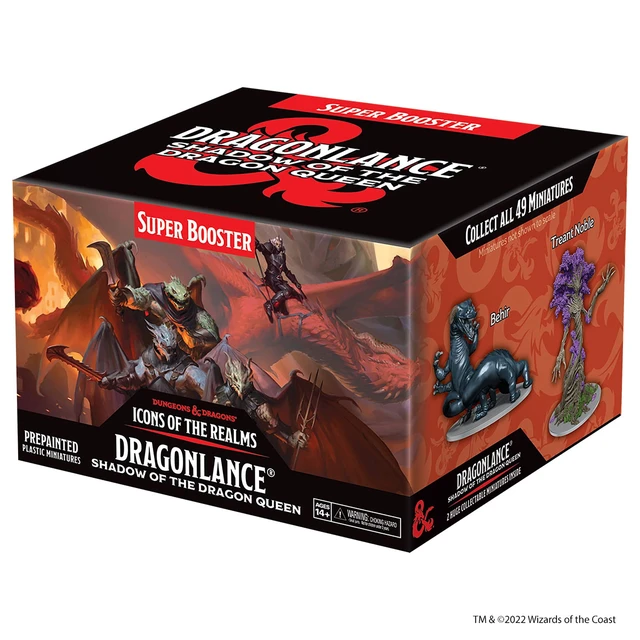 Alt view image 3 of 6 - WizKids D&D Icons of The Realms: Dragonlance: Shadow of The Dragon Queen - Booster Bricks | 49 Collectible Figures | Pre-Painted Miniatures | Iconic D&D Characters | By WizKids