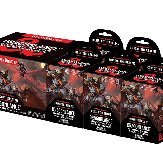 Alt view image 6 of 6 - WizKids D&D Icons of The Realms: Dragonlance: Shadow of The Dragon Queen - Booster Bricks | 49 Collectible Figures | Pre-Painted Miniatures | Iconic D&D Characters | By WizKids