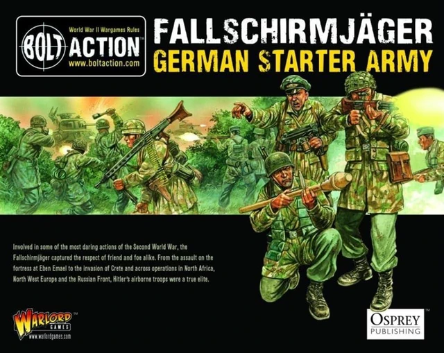 Main image of Bolt Action: Fallschirmjager German Starter Army | WWII Miniatures | 28mm Scale Tabletop Wargame | By Warlord Games