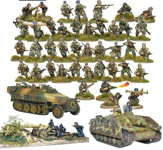 Alt view image 2 of 7 - Bolt Action: Fallschirmjager German Starter Army | WWII Miniatures | 28mm Scale Tabletop Wargame | By Warlord Games