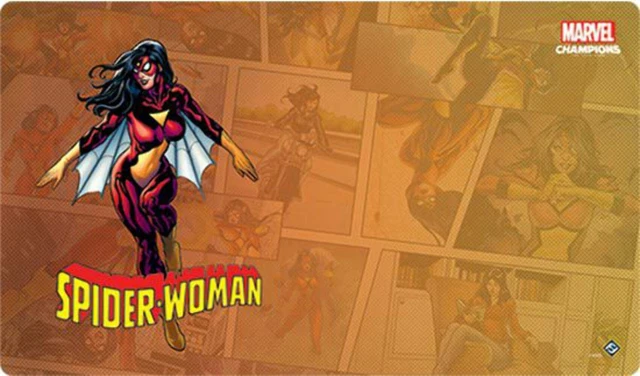 Main image of Marvel Champions The Card Game: Spider-Woman Slip-Resistant Game Mat 24" x 12"
