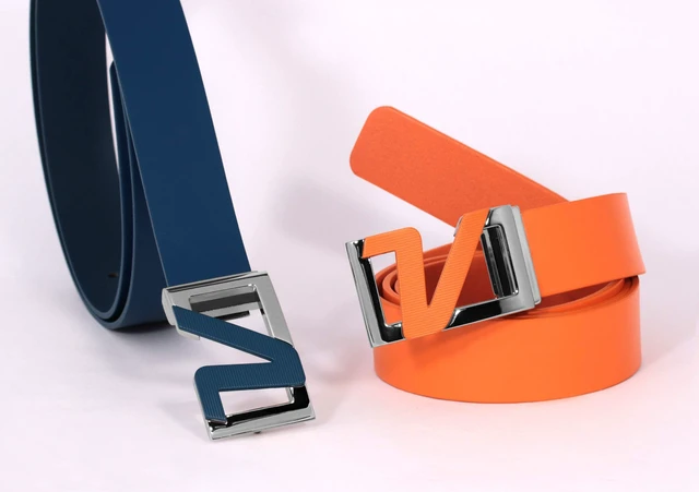 Alt view image 2 of 4 - Volvik Italian Leather Men's Golf Belt | Elegant Formal Business And Casual Look | Premium Adjustable Length | Cut To Size Up to 42"