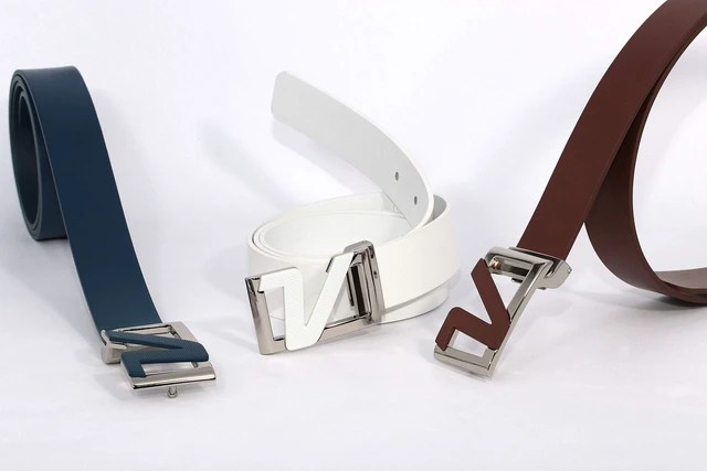Alt view image 3 of 4 - Volvik Italian Leather Men's Golf Belt | Elegant Formal Business And Casual Look | Premium Adjustable Length | Cut To Size Up to 42"