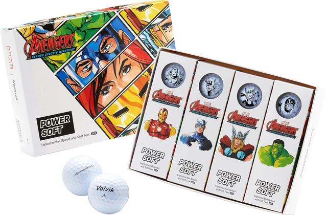 Main image of Volvik Marvel PowerSoft Golf Balls | 12 White Balls | 2-Piece Construction for Enhanced Performance | Vibrant Colors For Visibility | 1 Dozen Recreational Practice Balls