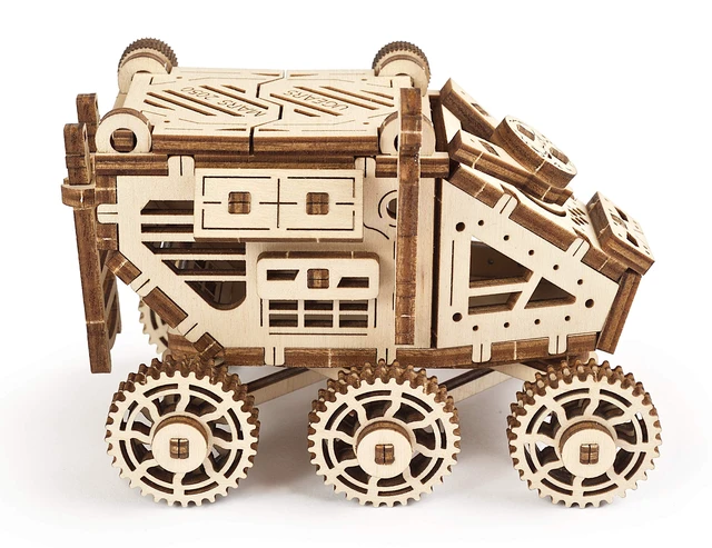 Alt view image 2 of 7 - UGEARS Science STEM Mars Buggy, DIY Engineering Activity, STEAM School Project, Mechanical Wooden Puzzle, Eco Building 3D Toy, Educational Gift for Kids & Teen, Boy Girl, Self-Assembly Craft Kit
