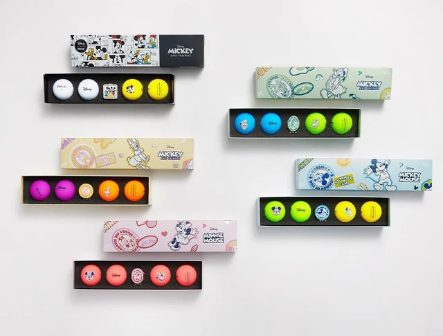 Alt view image 3 of 3 - Volvik Vivid Soft: Minnie Golf Ball Gift Set - Pink Disney Golf Balls