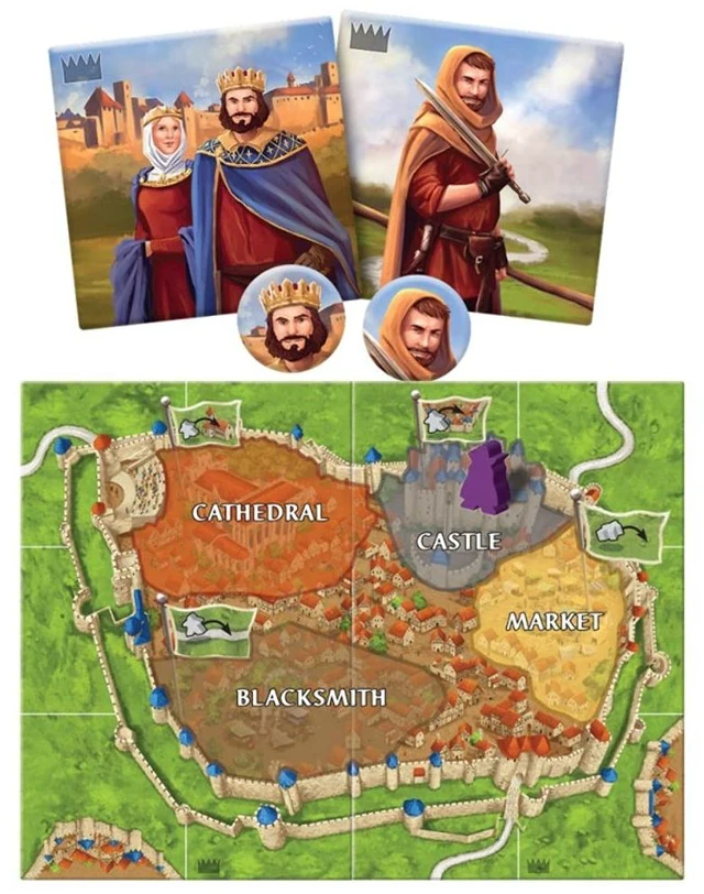 Alt view image 3 of 3 - Carcassonne Count, King, & Robber Board Game EXPANSION - New Characters, Strategies, and Landscapes! Strategy Game for Kids and Adults, Ages 7+, 2-6 Players, 45 Minute Playtime, By Z-Man Games