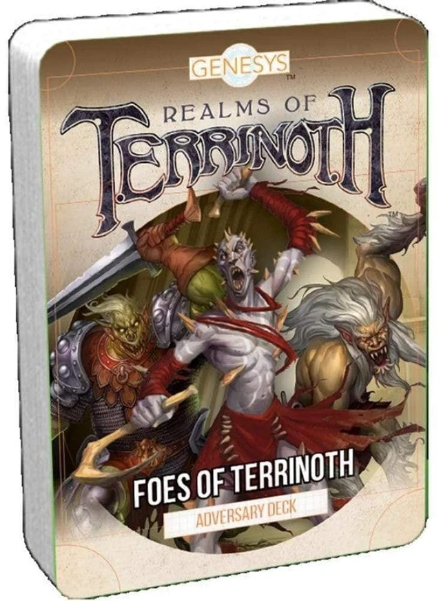 Main image of Genesys RPG: Realms of Terrinoth - Foes of Terrinoth Adversary Deck | Role-Playing Game | Ages 14+ | 2-5 Players | Made by Fantasy Flight Games