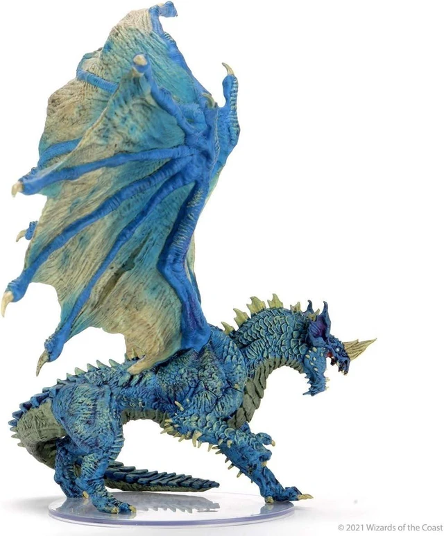 Alt view image 5 of 7 - WizKids D&D Icons of The Realms: Adult Blue Dragon Premium Painted Figures