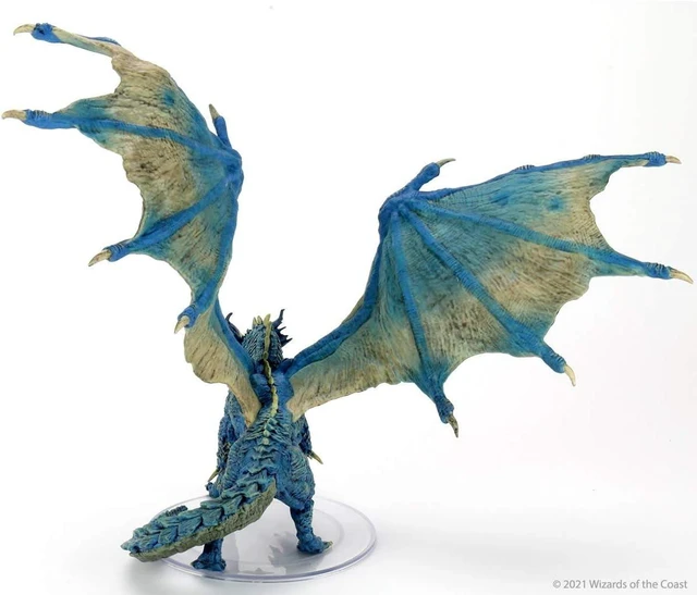 Alt view image 6 of 7 - WizKids D&D Icons of The Realms: Adult Blue Dragon Premium Painted Figures