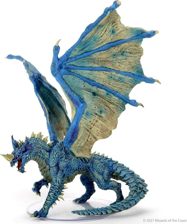 Alt view image 4 of 7 - WizKids D&D Icons of The Realms: Adult Blue Dragon Premium Painted Figures