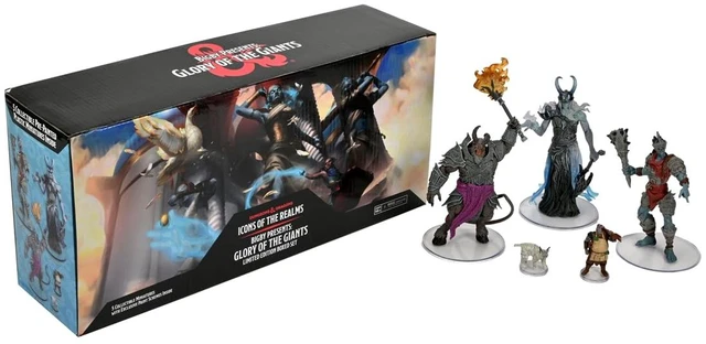 Main image of D&D Icons of The Realms: Bigby Presents: Glory of The Giants | Limited Edition Boxed Set (Set 27) | Pre-Painted Figures For Tabletop Miniature Gaming | By WizKids