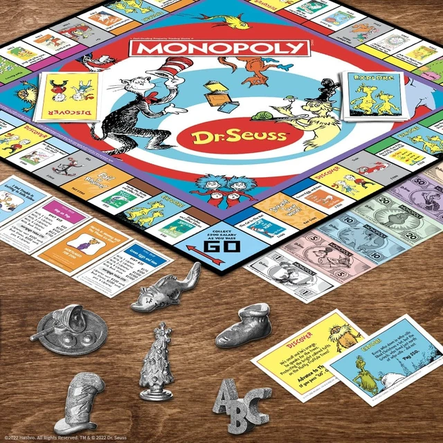 Alt view image 9 of 14 - MONOPOLY Dr. Seuss Board Game (USAMN154000)