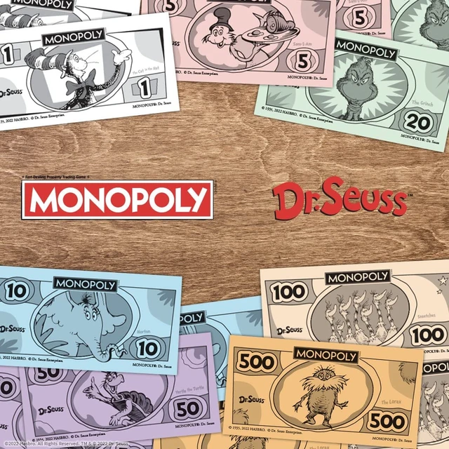 Alt view image 11 of 14 - MONOPOLY Dr. Seuss Board Game (USAMN154000)