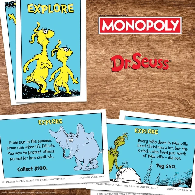 Alt view image 12 of 14 - MONOPOLY Dr. Seuss Board Game (USAMN154000)